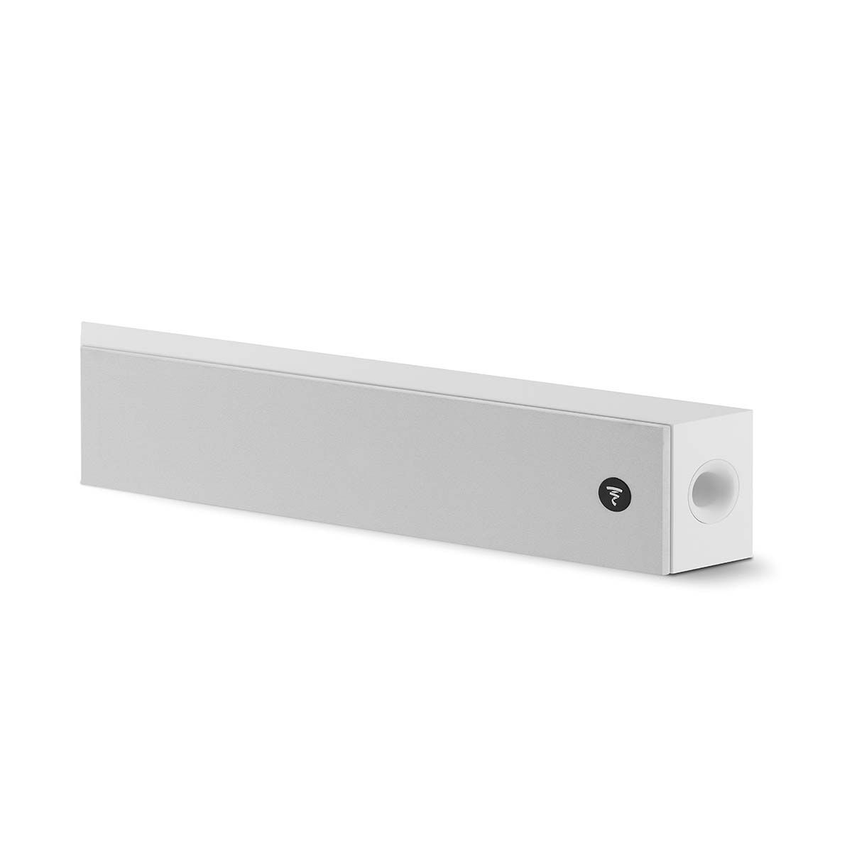 Focal On Wall 301 Speaker, Gloss White, horizontal front angle with grille