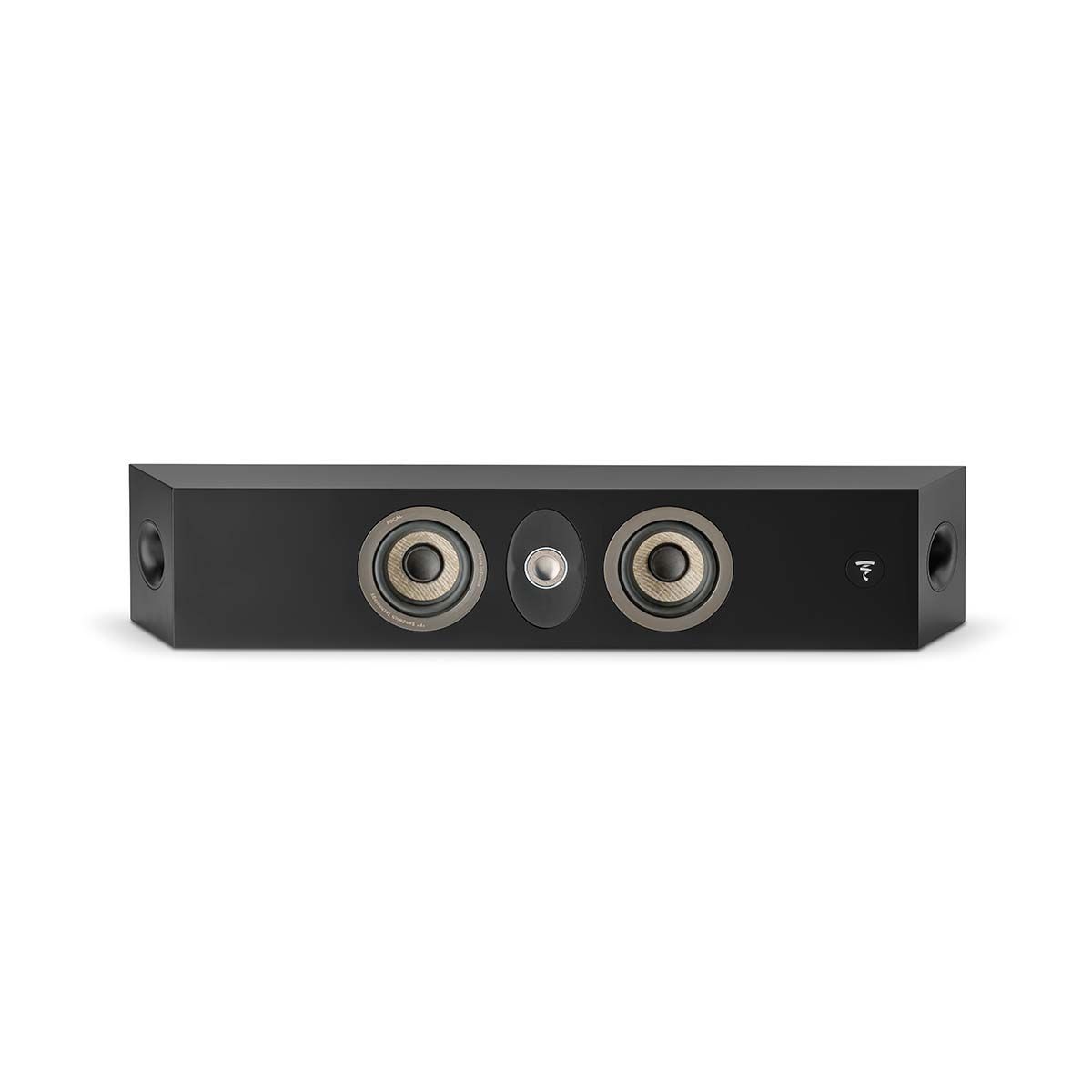 Focal On Wall 301 Speaker, Satin Black, horizontal front view without grille