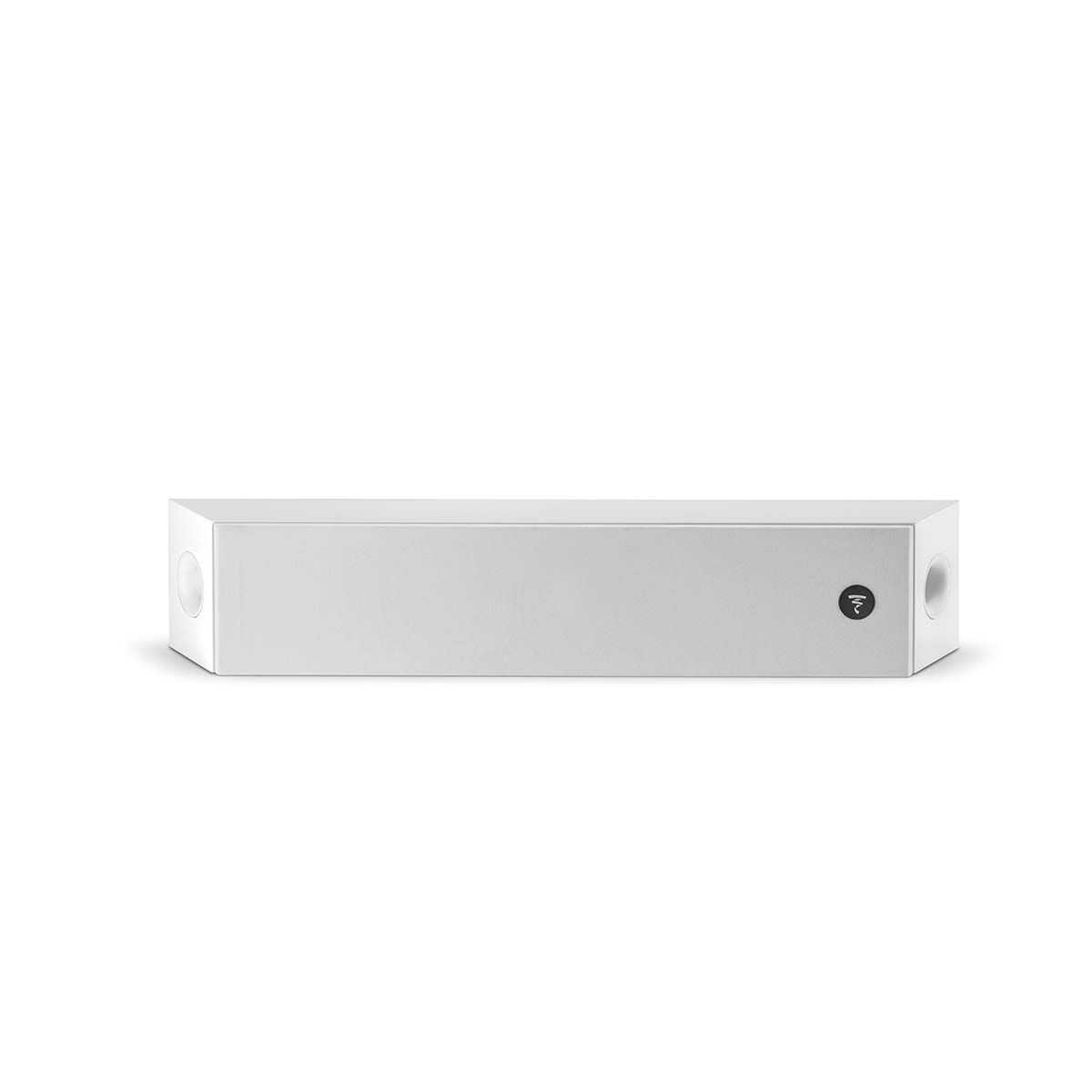 Focal On Wall 301 Speaker, Gloss White, horizontal front view with grille
