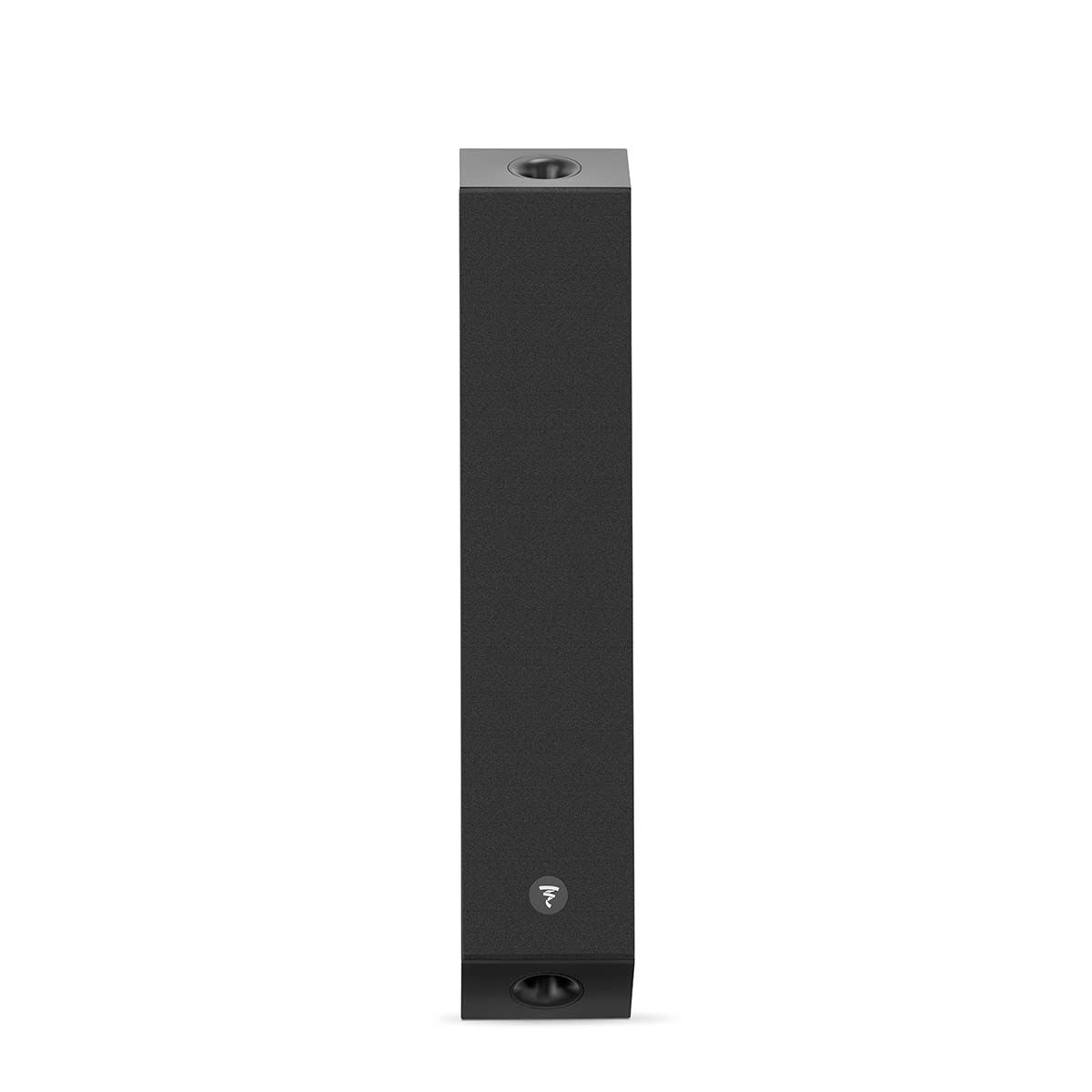 Focal On Wall 301 Speaker, Satin Black, vertical front view with grille