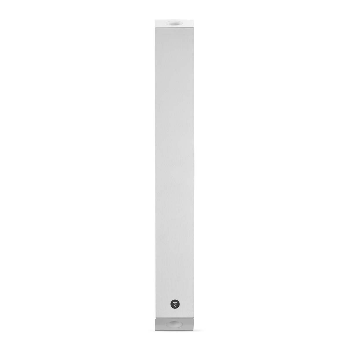 Focal On Wall 302 Speaker, Gloss White, vertical front view with grille