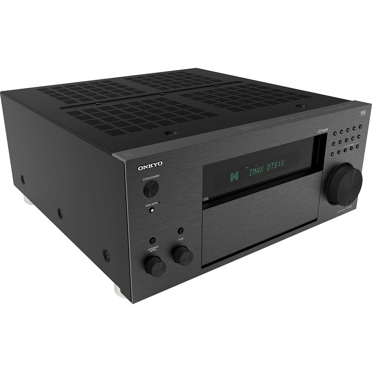 Onkyo TX-RZ70 Home Theater Receiver, front side left angle view