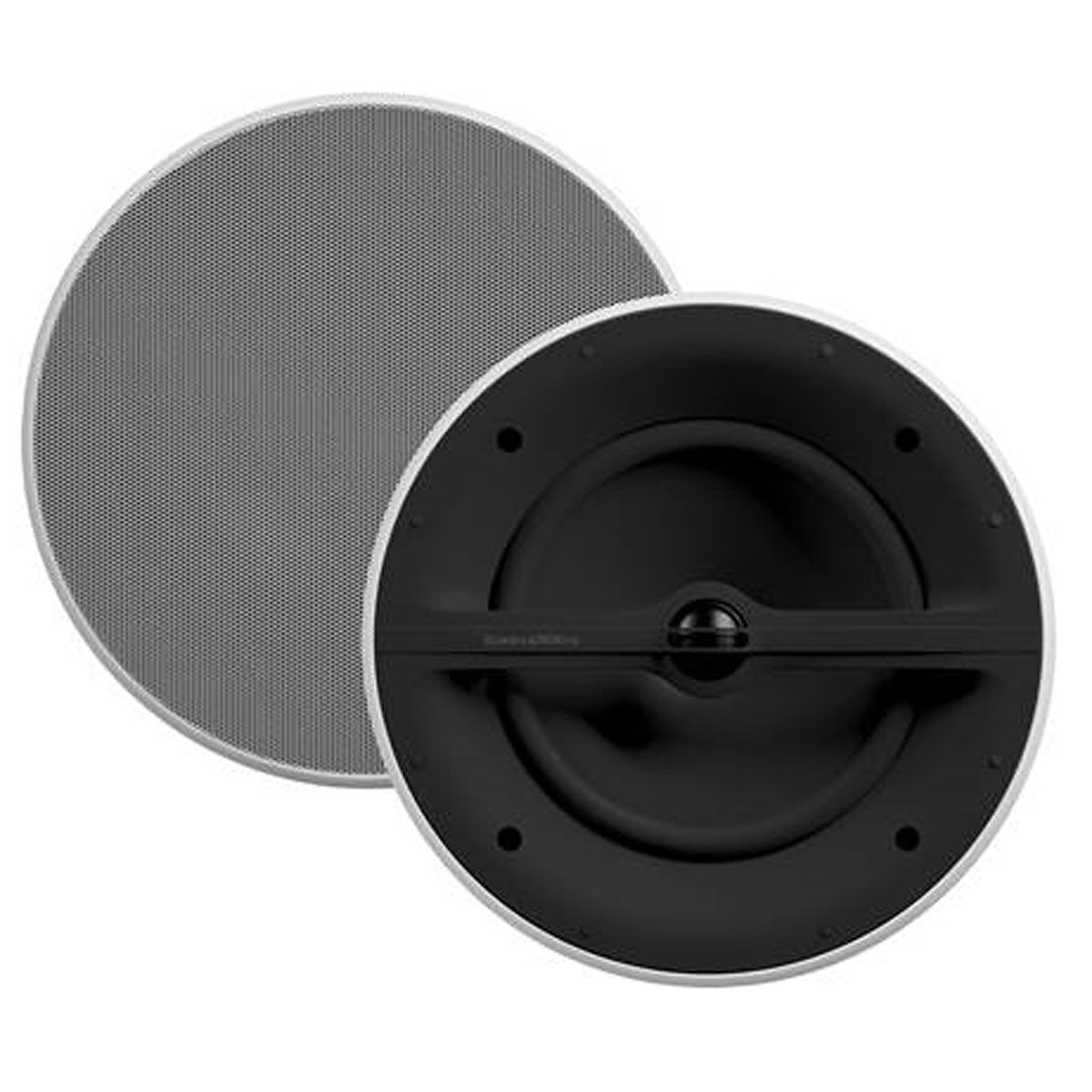 Bowers & Wilkins Flexible Series CCM382 In-ceiling speakers with and without grill