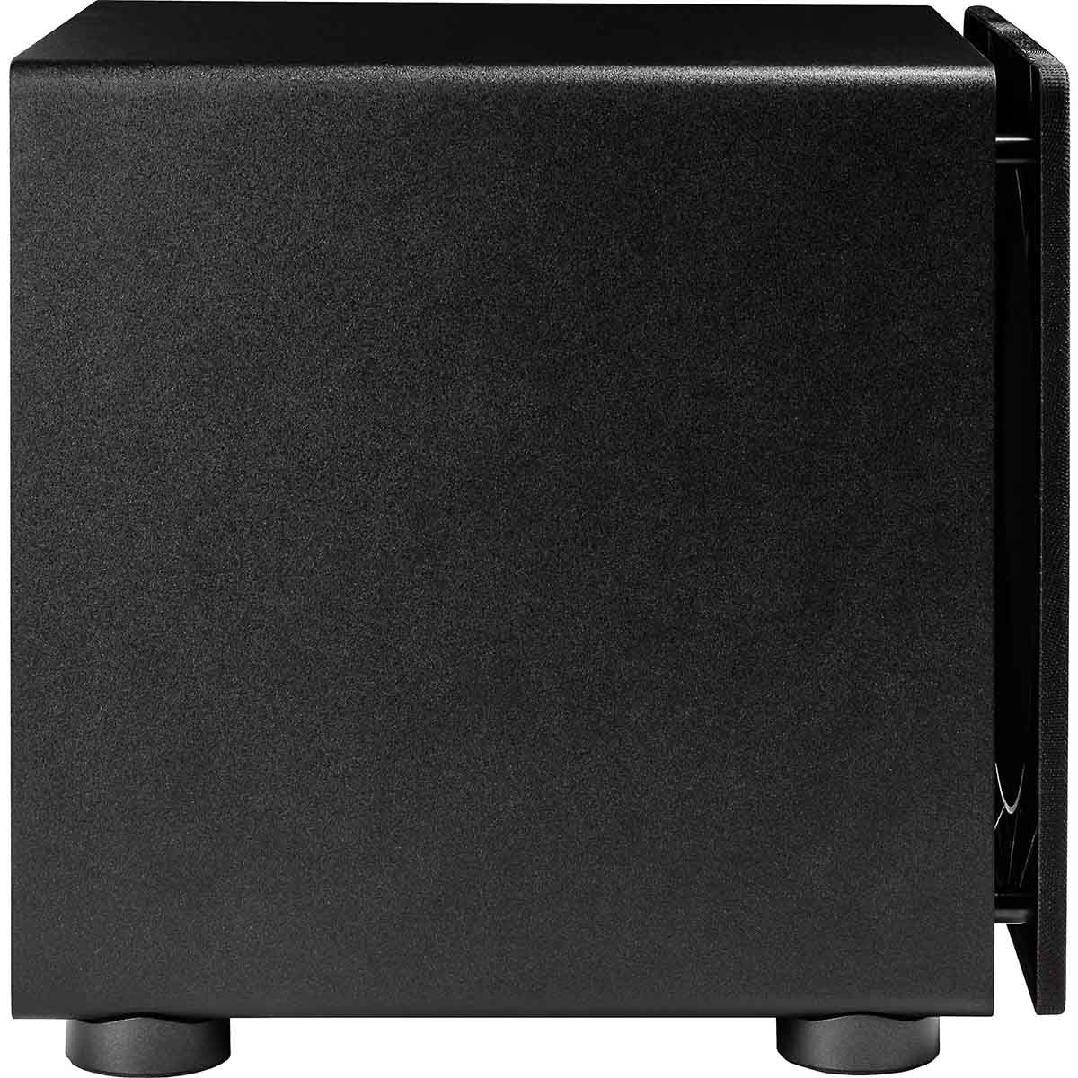 ELAC PS250 Side View Covered in Black Ask