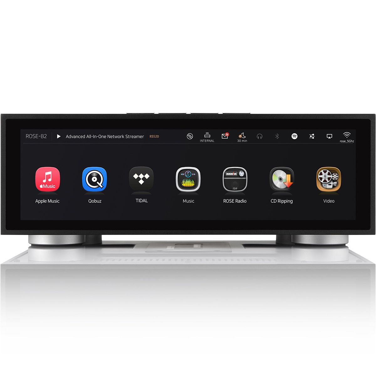 HiFi Rose 520 All-In-One Network Streamer Front View