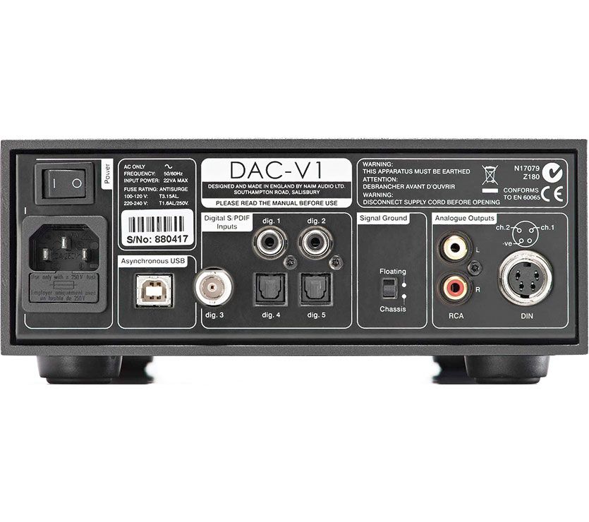 DAC-V1 Back view