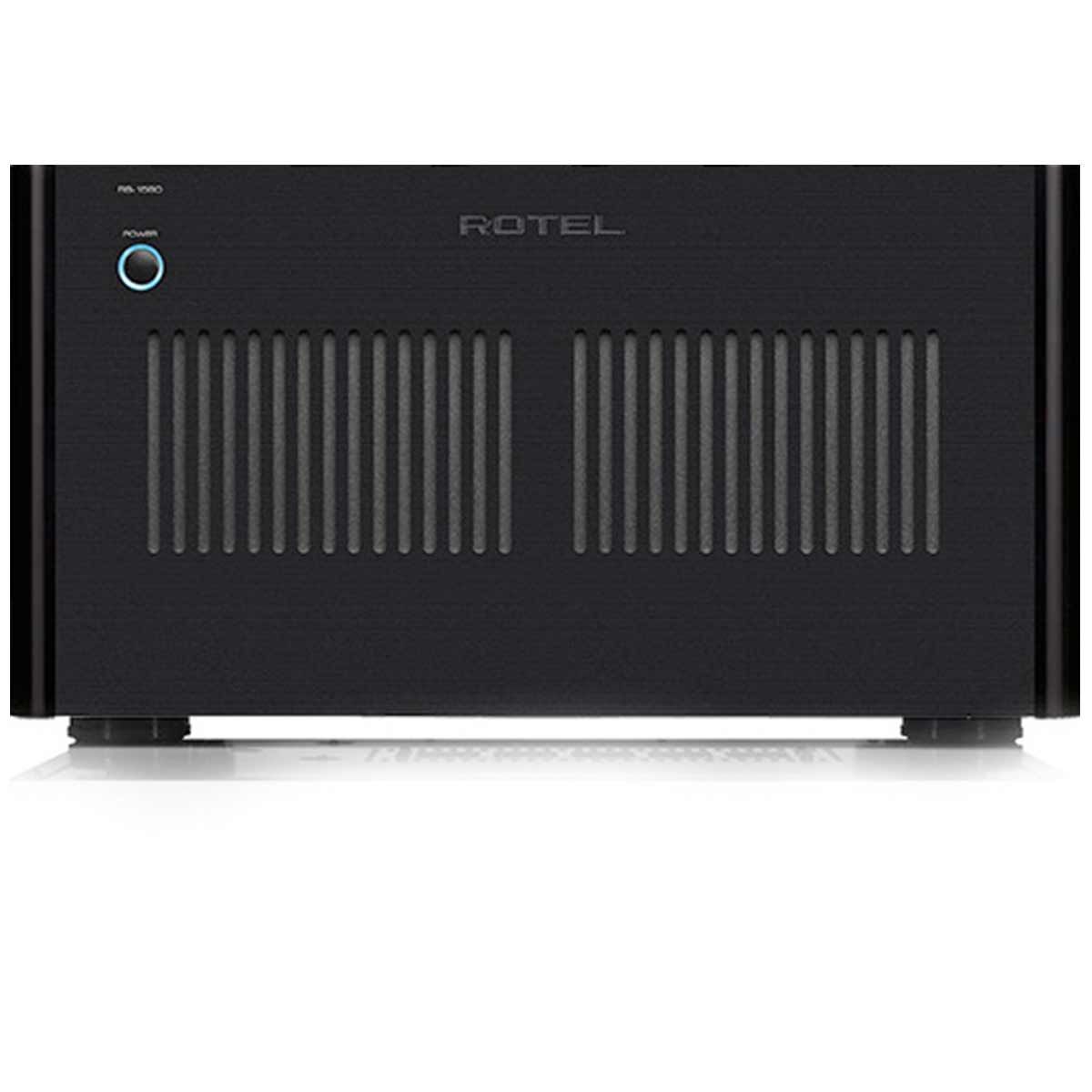 Front view Rotel RB-1590 Stereo Class A/B Power Amplifier - Black