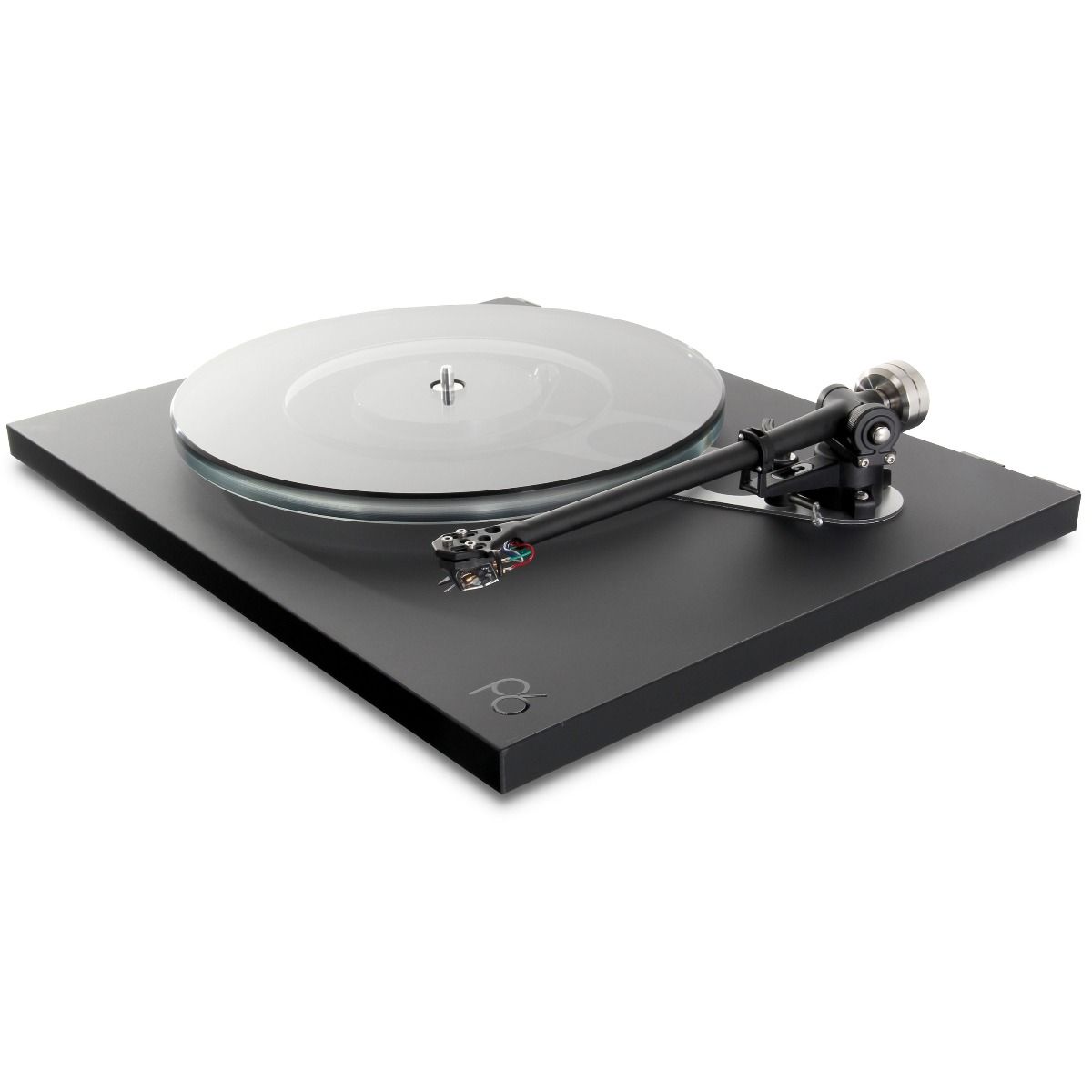 Rega Planar 6 Turntable - Polaris Gray - angled front view without dustcover