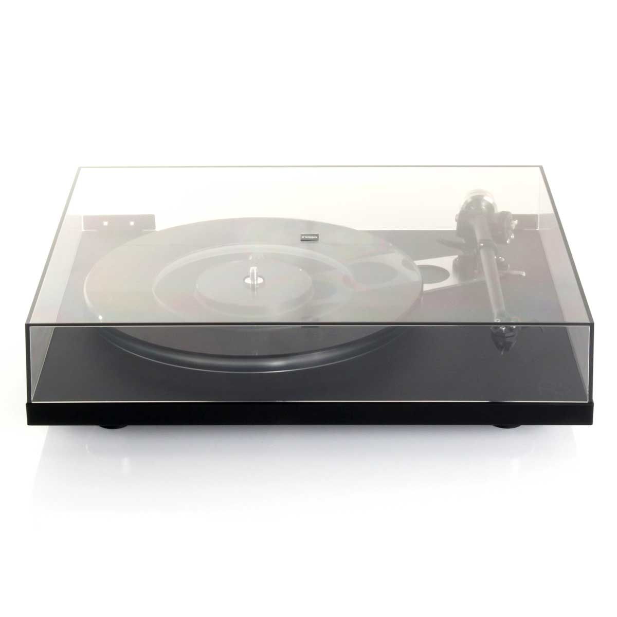 Rega Planar 6 Turntable - Polaris Gray - front view with dustcover closed