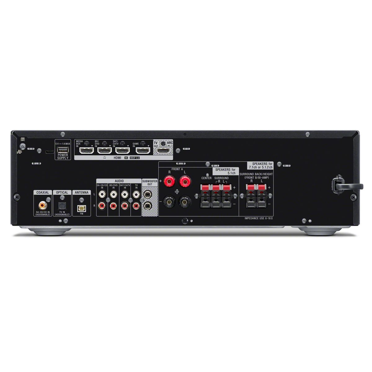 Sony STR-DH790 7.2 Channel Home Theater AV Receiver - Back view