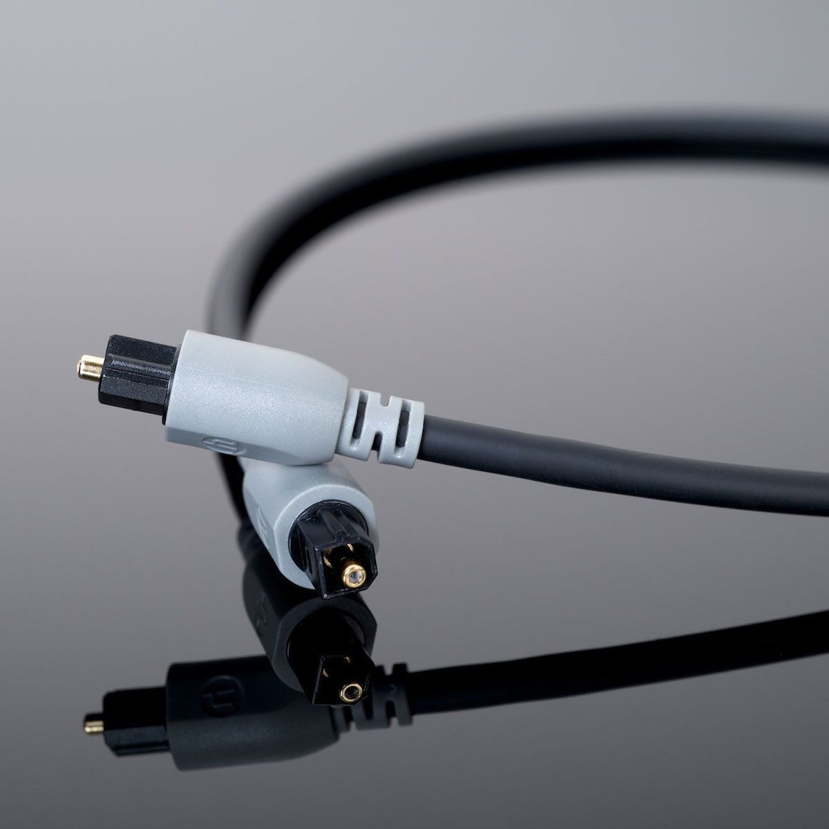 Transparent Hardwired TOSLink Cable