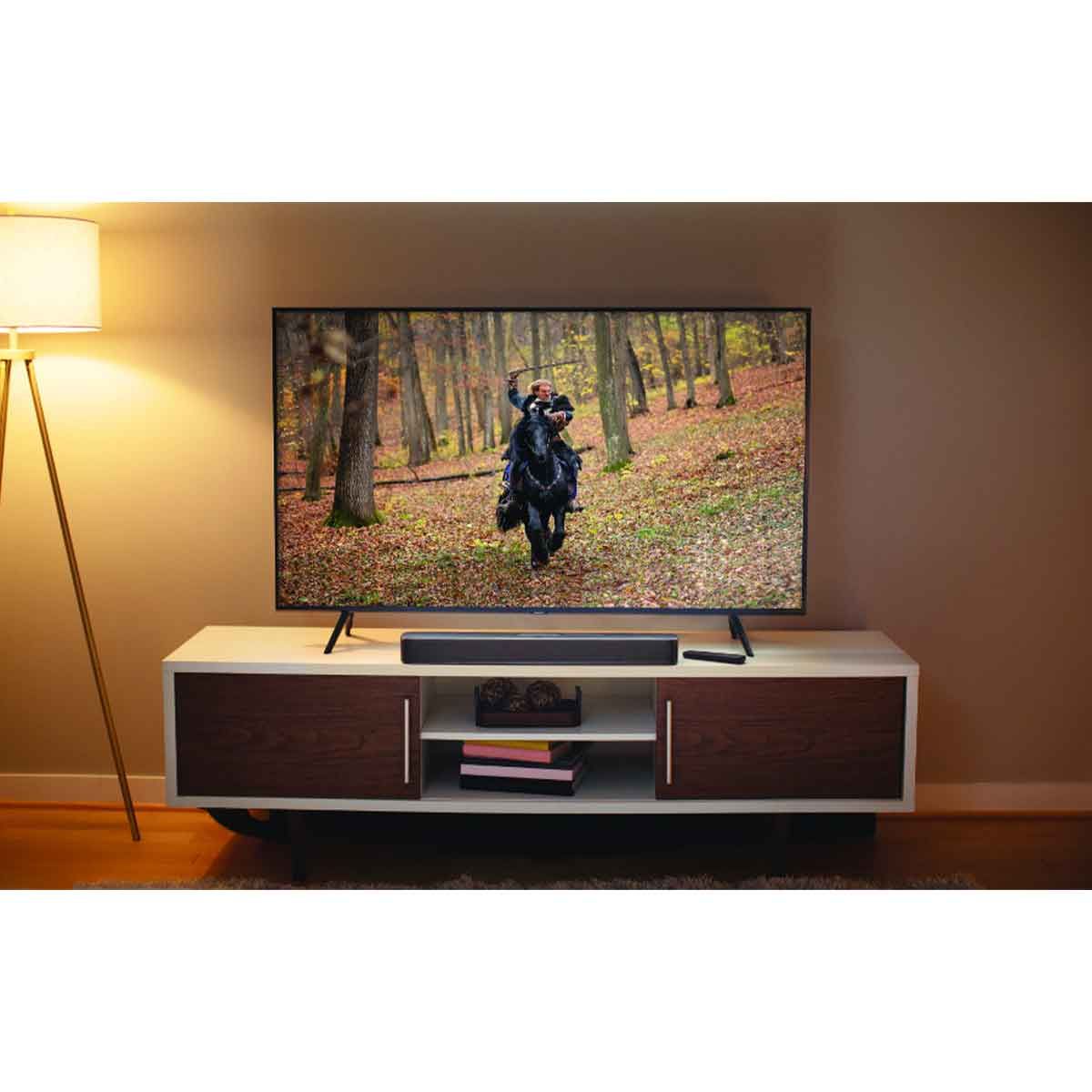 JBL Bar all-in-one on a tv stand