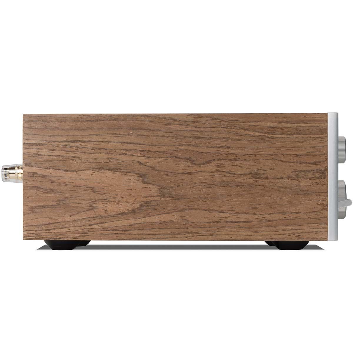 JBL SA750 Streaming Integrated Stereo Amplifier - Walnut left side view