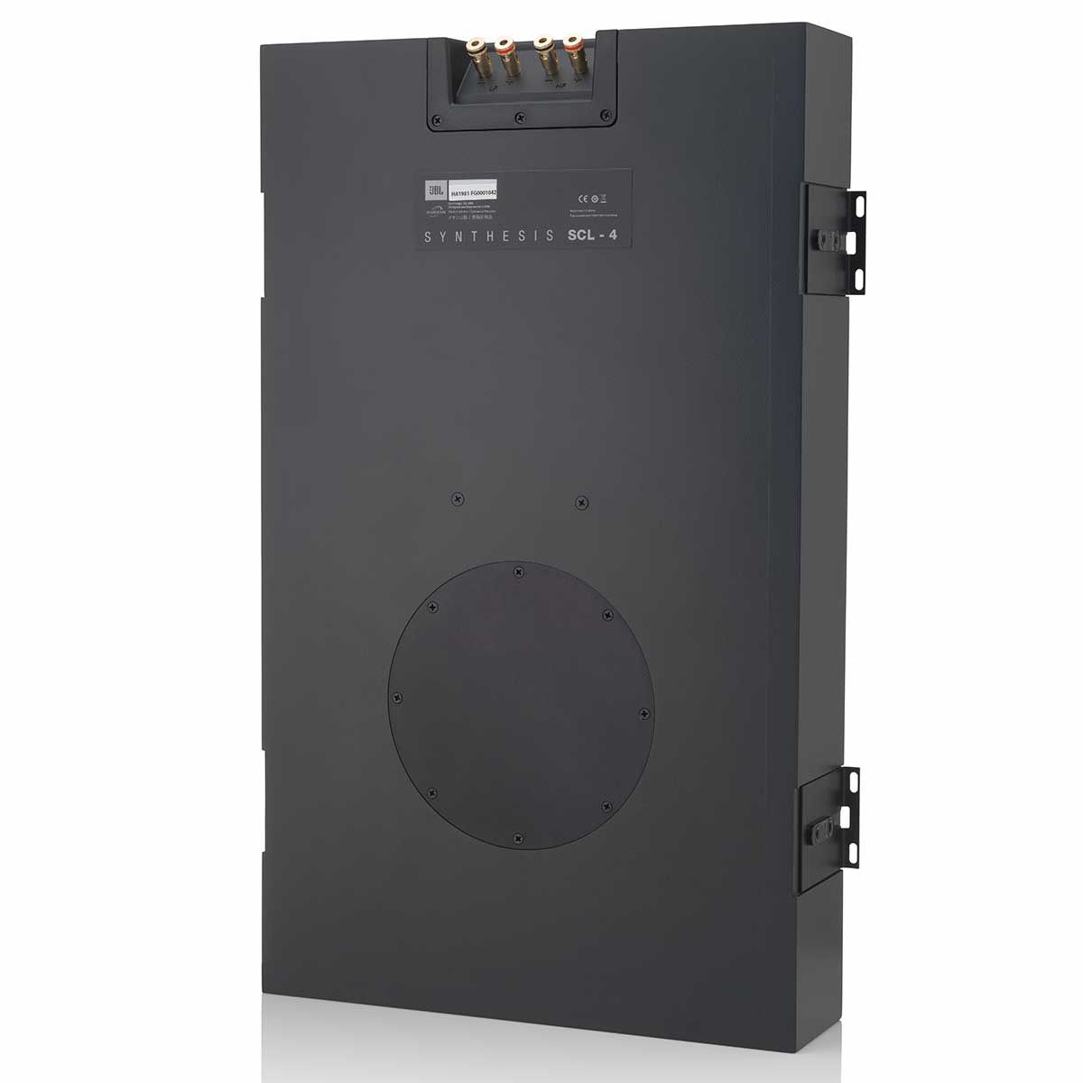 JBL Synthesis SCL-4 In-Wall Speaker, Black, back angle view