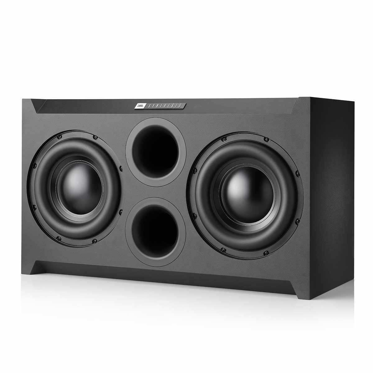 JBL Synthesis SSW-2 Dual Subwoofer, Black, front angle