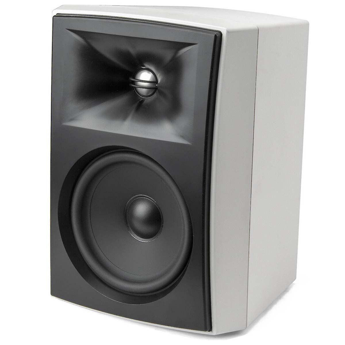 JBL Stage XD-6 6.5" IP67 Rated Outdoor Speakers - White - Pair - angled front view