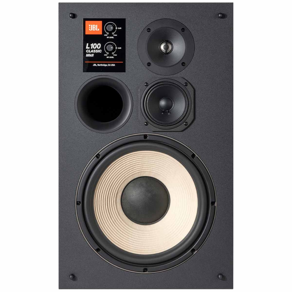 JBL L100 Classic MKII Loudspeaker Orange front view without grille