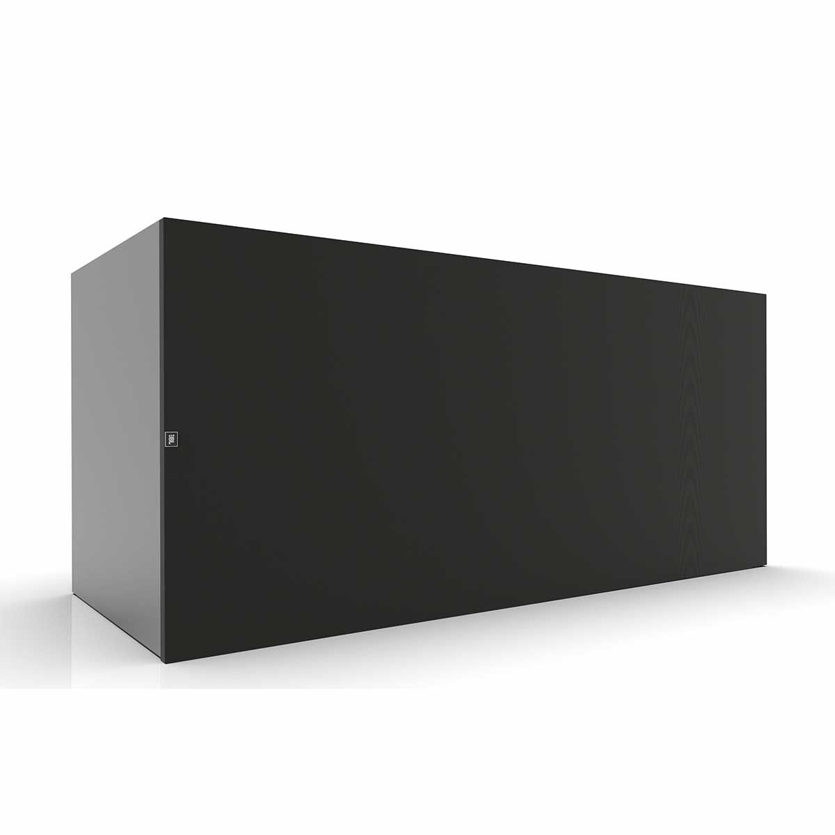 JBL Synthesis SSW-1 Dual Subwoofer, Black, horizontal front right angle with grille