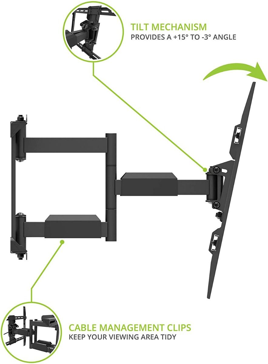 Kanto LX600SW Articulating Mount extended