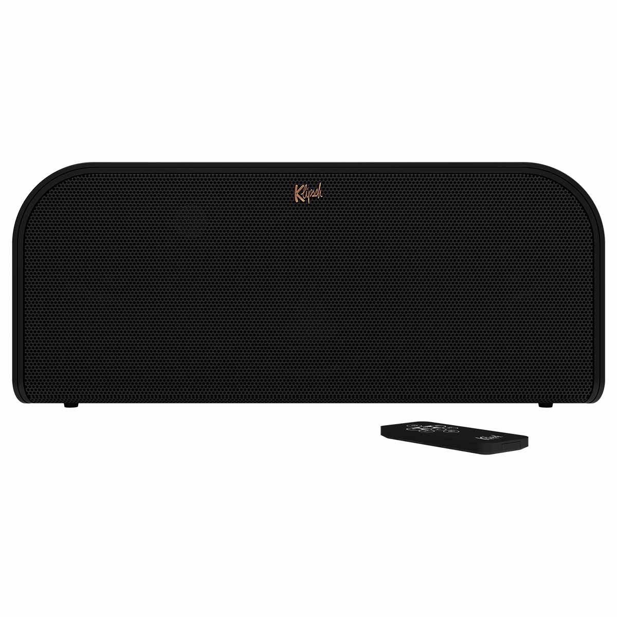 Klipsch Groove XXL Portable Bluetooth Wireless Speaker - Black - front view with remote