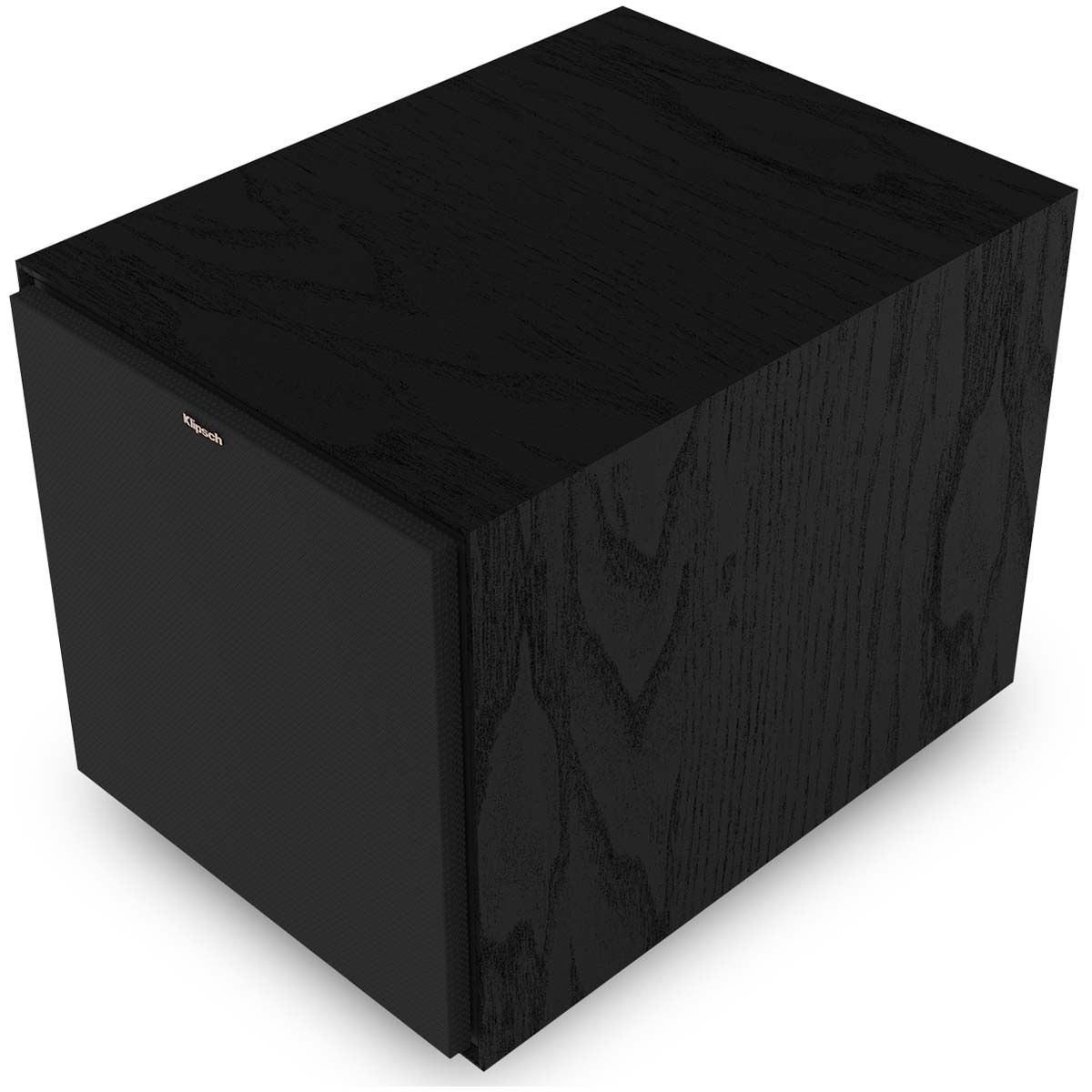 Klipsch R-101SW Subwoofer angled front view with grille