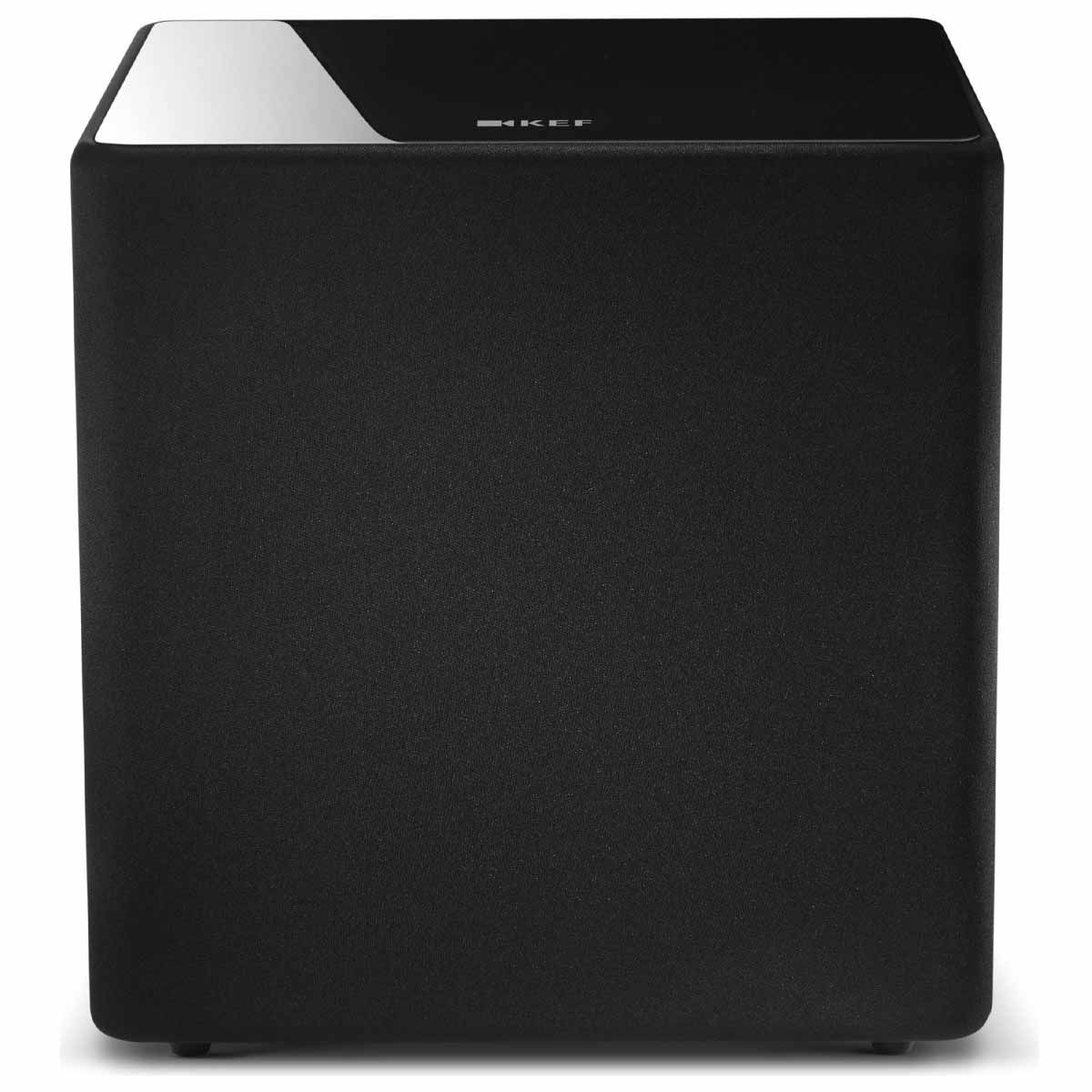 KEF KUBE12b 12-inch Bass Driver Active Subwoofer - Gloss Black - Each - front view