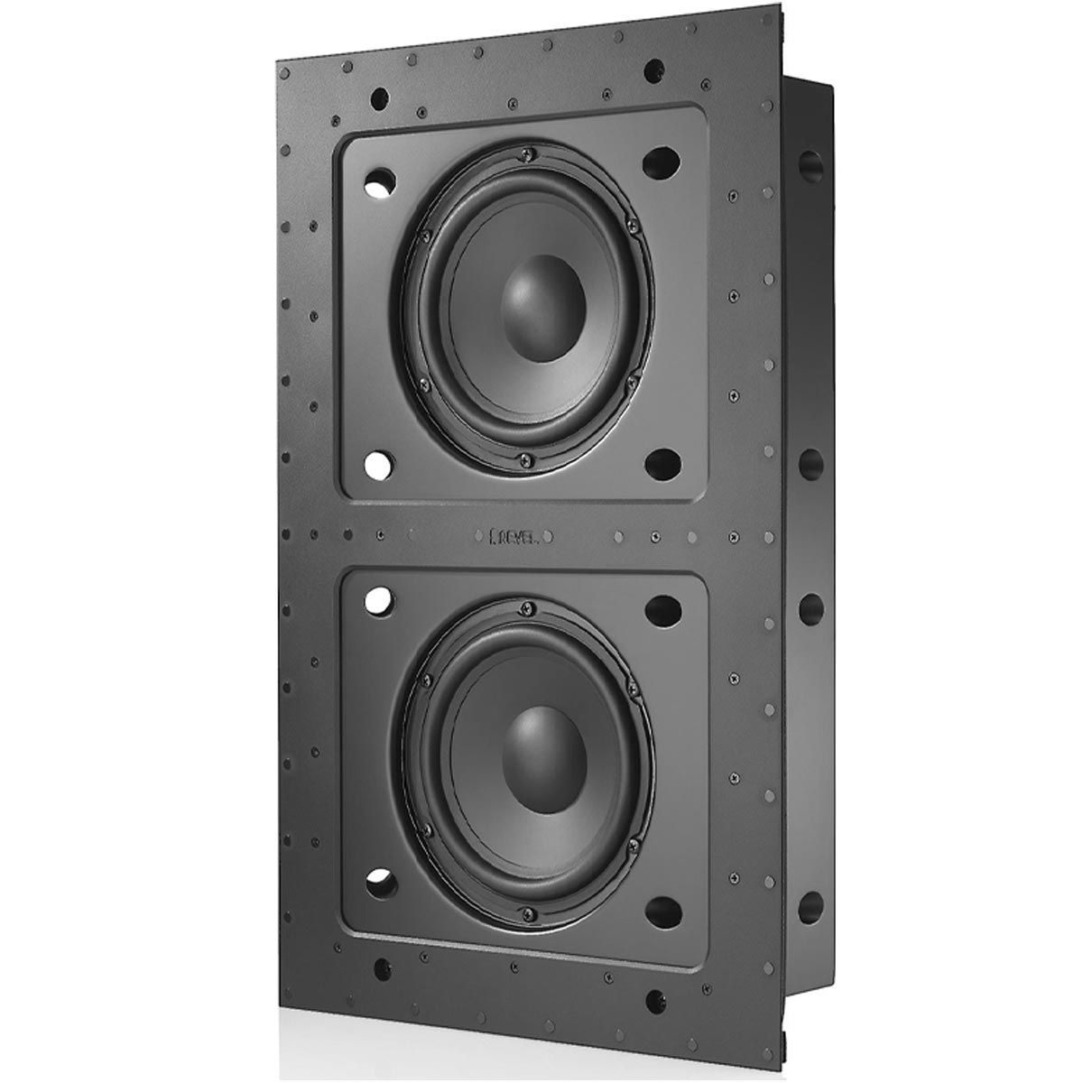 Revel B28W Architectural In-Wall Subwoofer - angled front view without grille