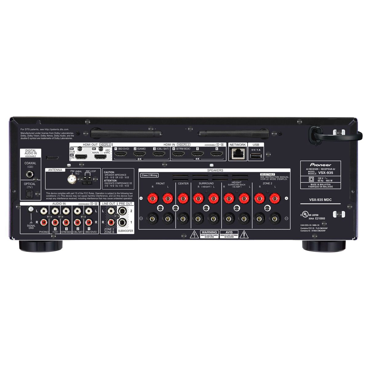 Pioneer VSX935 7.2-Channel Network AV Receiver