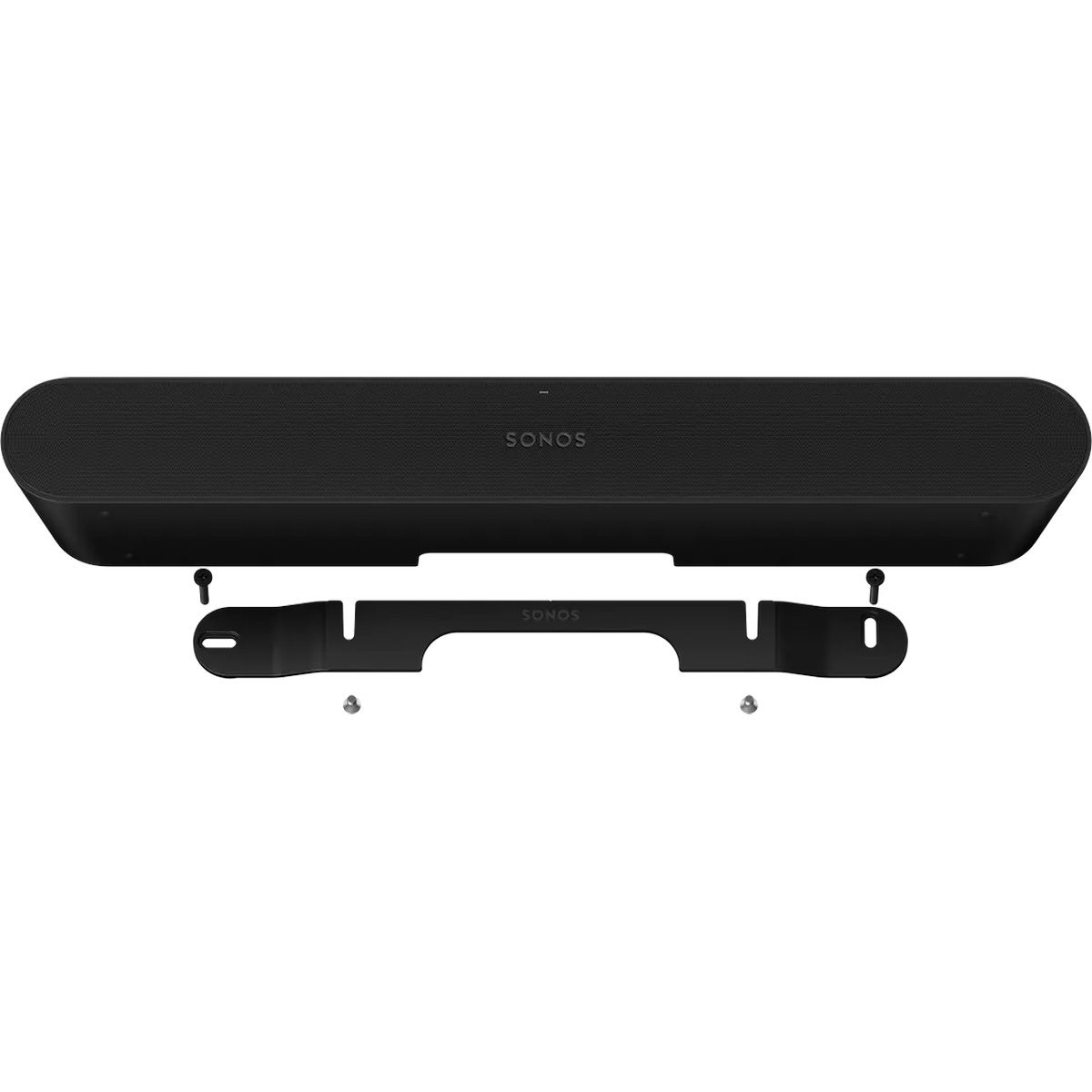 Sonos Ray Wall Mount - straight-ahead view with Ray