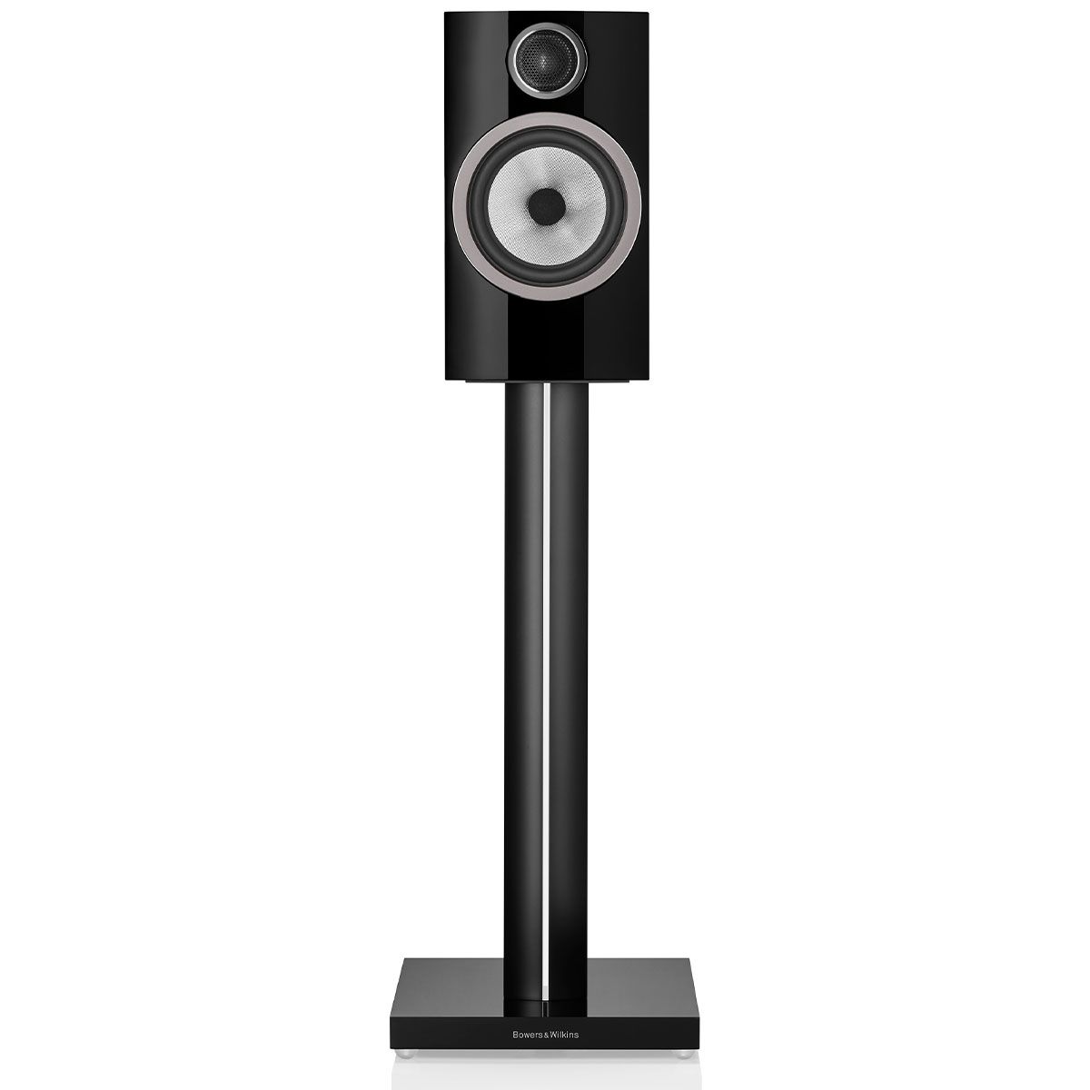 Bowers & Wilkins 706 S3 2-Way Stand Mount Bookshelf Loudspeakers - Pair - front on stand 