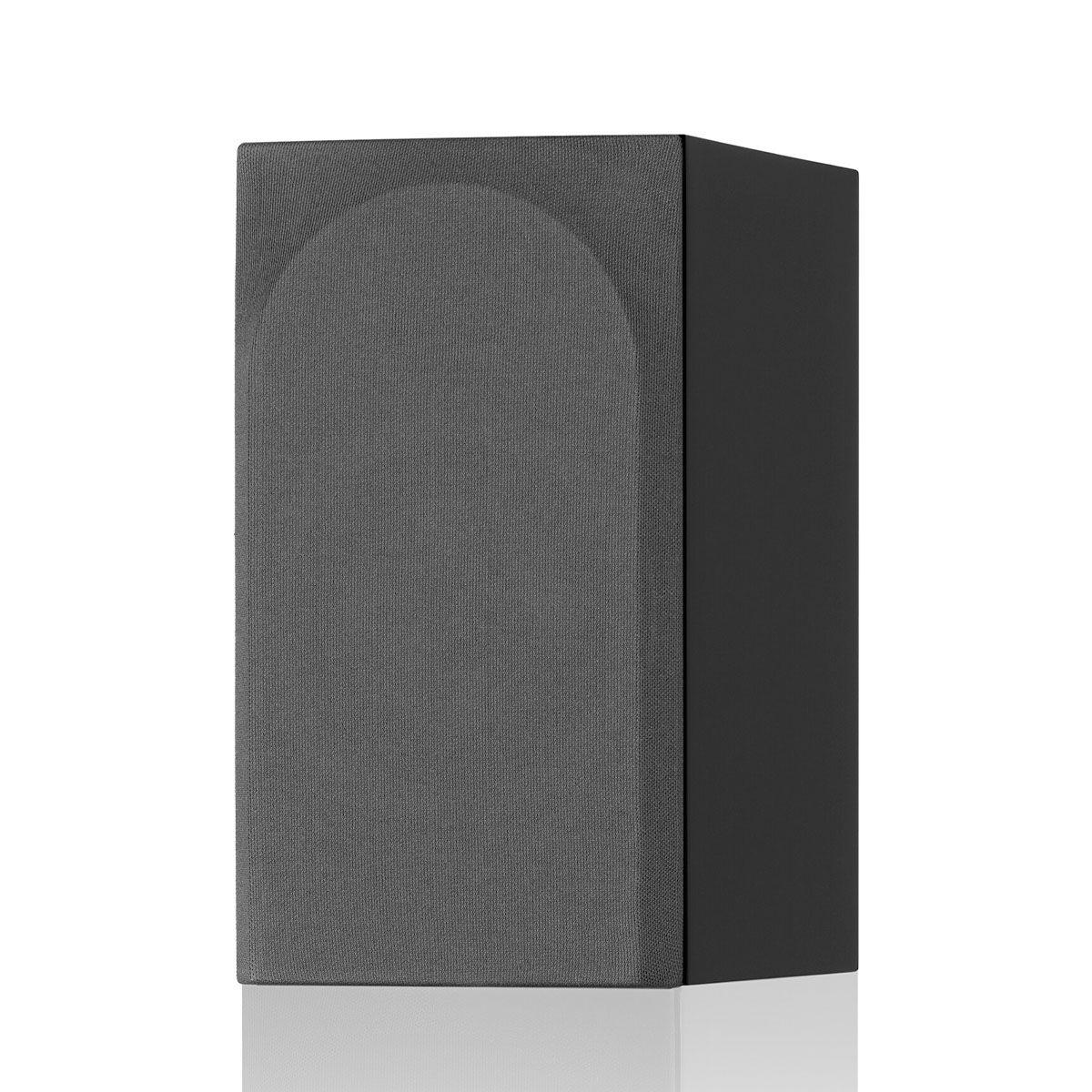 Bowers & Wilkins 707 S3 2-Way Stand Mount Bookshelf Loudspeakers - Gloss Black - Pair - angle shot with grile
