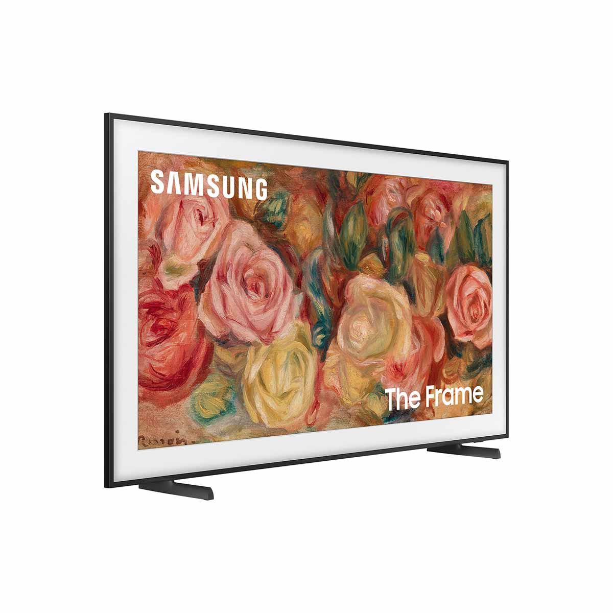 Samsung LS03D The Frame QLED HDR Smart TV - 65" with stand - angled front left view