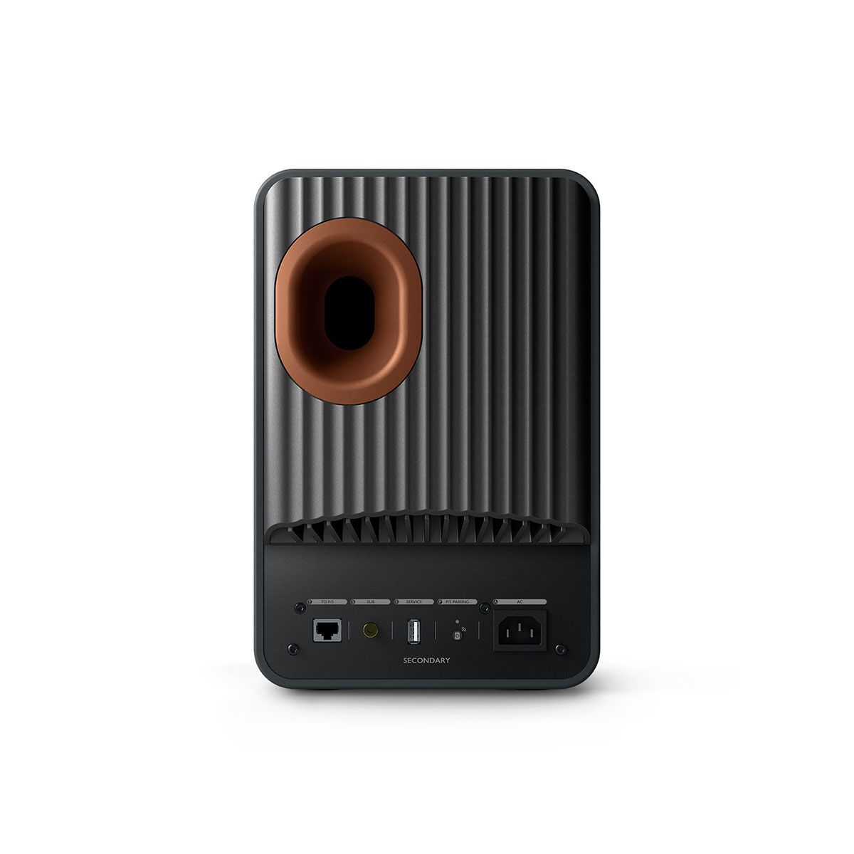 KEF LS50 Wireless II High Resolution Music System - Carbon Black - Pair - rear view