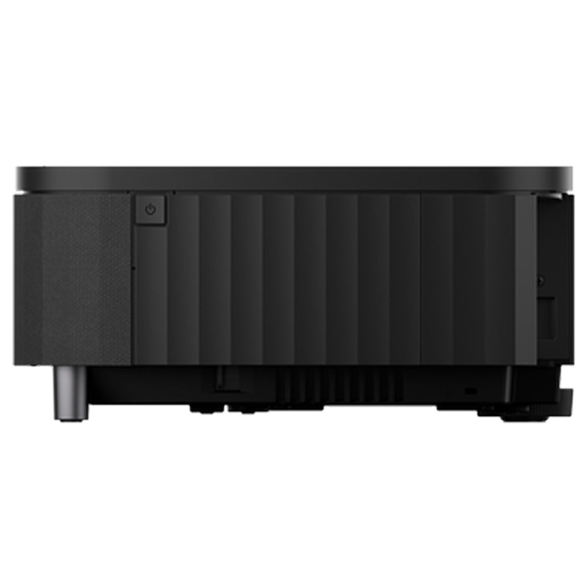 Epson LS800 UST Projector - Black - side view with power button
