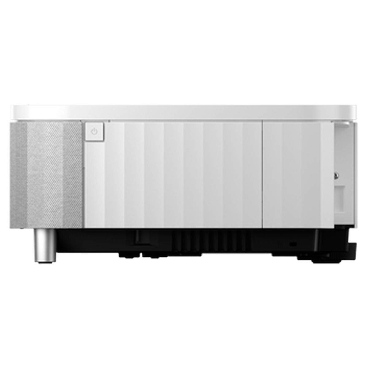 Epson LS800 UST Projector - White - side view with power button