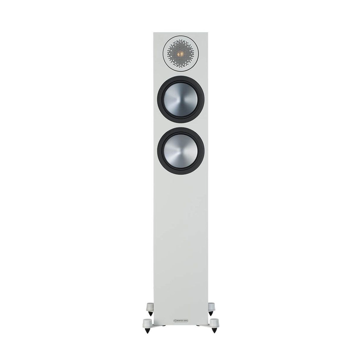 Monitor Audio Bronze 200 Floorstanding Speakers, White, front view