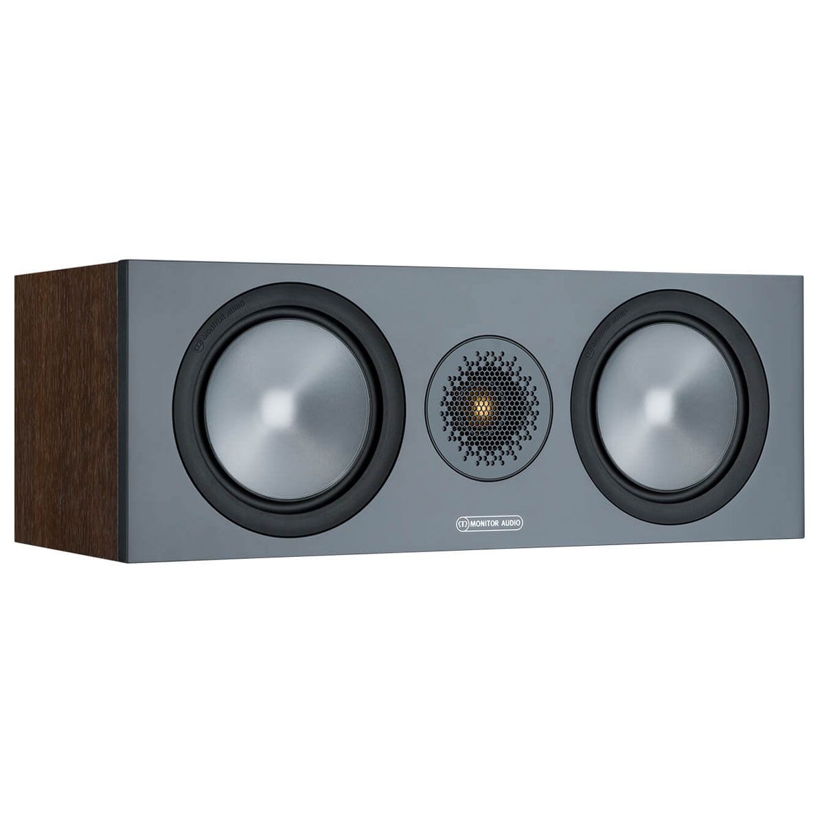 Monitor Audio C150 6G Center Channel Speaker, Walnut, front angle