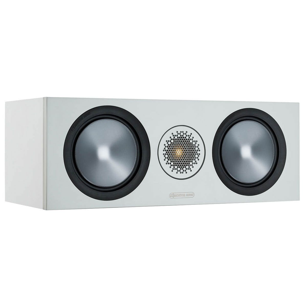 Monitor Audio C150 6G Center Channel Speaker, White, front angle