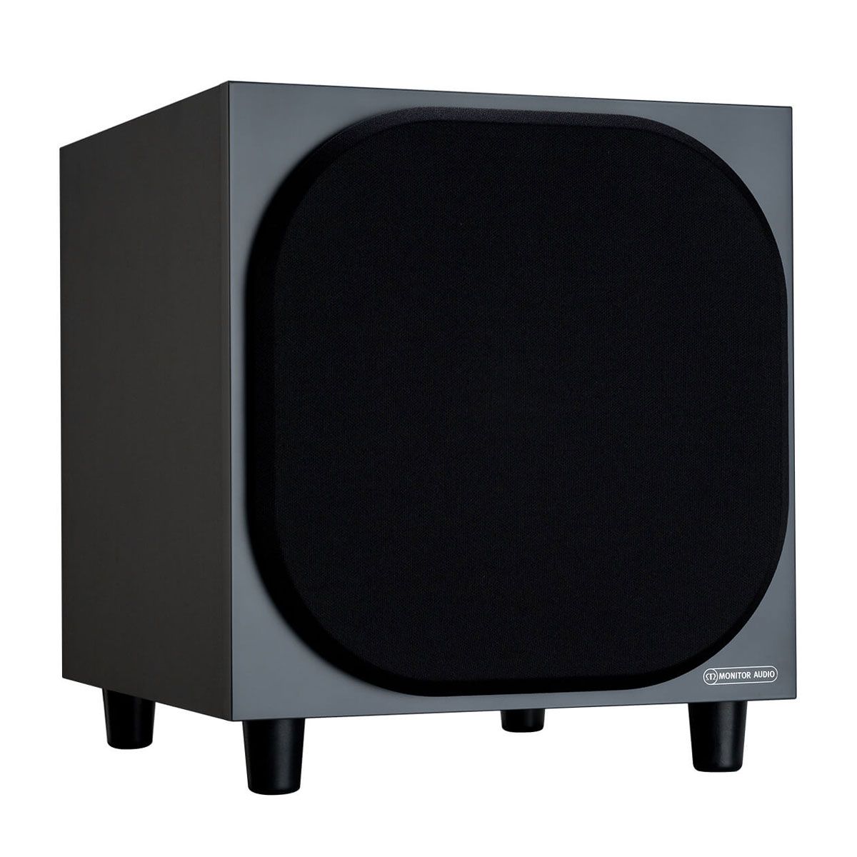 Monitor Audio Bronze W10 Subwoofer, Black, front angle