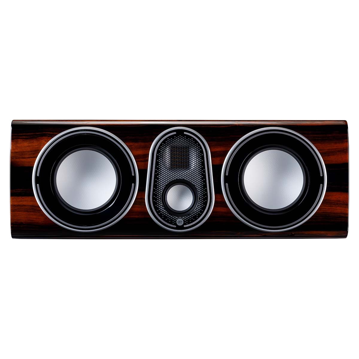 Monitor Audio Platinum C250 3G Center Channel Speaker - front view of piano ebony