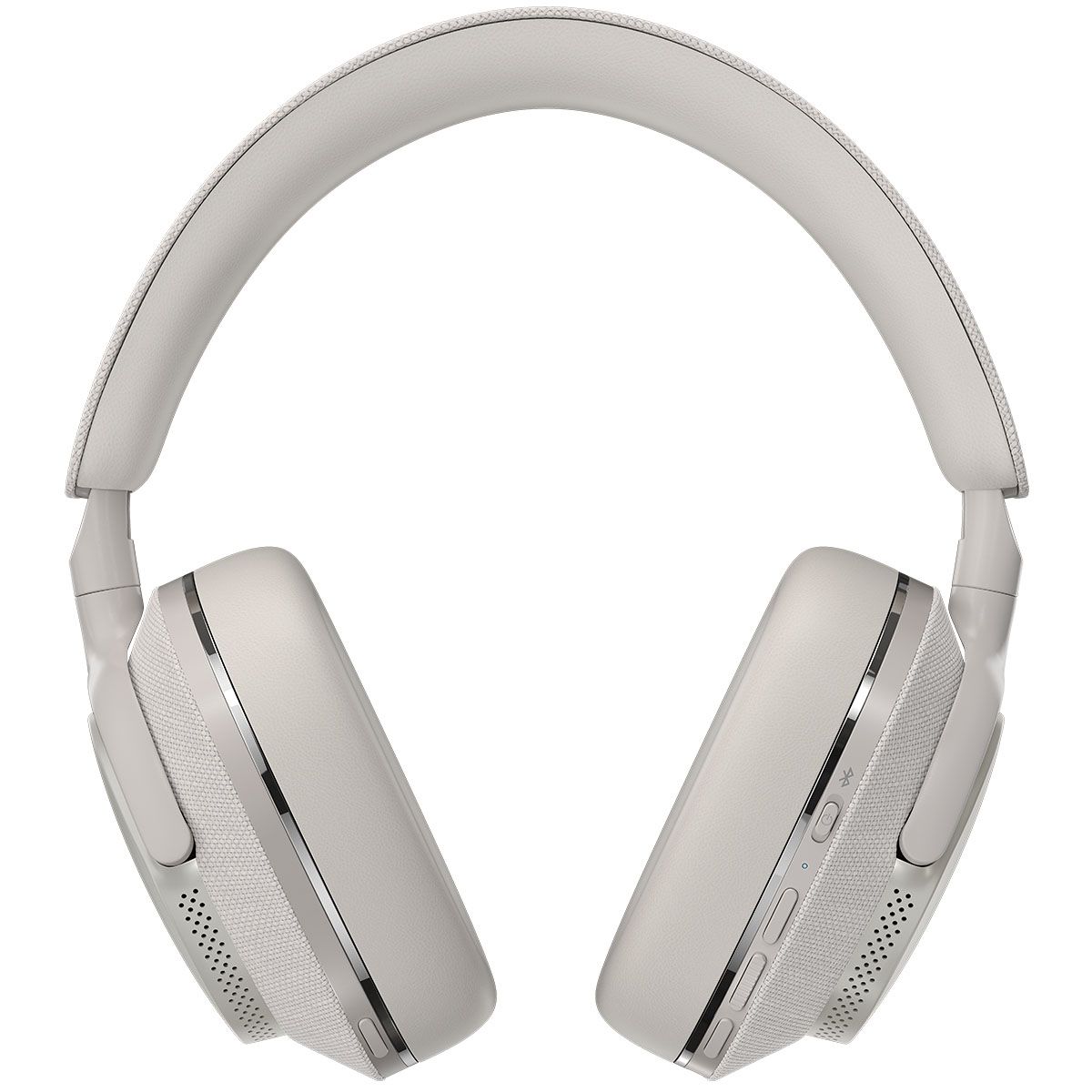 Front view of the Px7 S2 Premium Wireless Over-Ear Headphones in Light Gray.