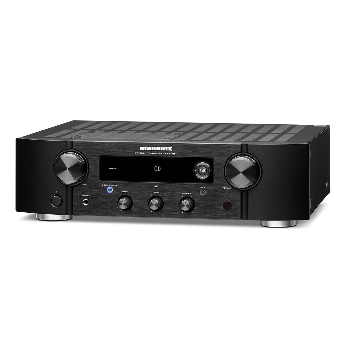 Marantz PM7000N Integrated Amplifier, front angle