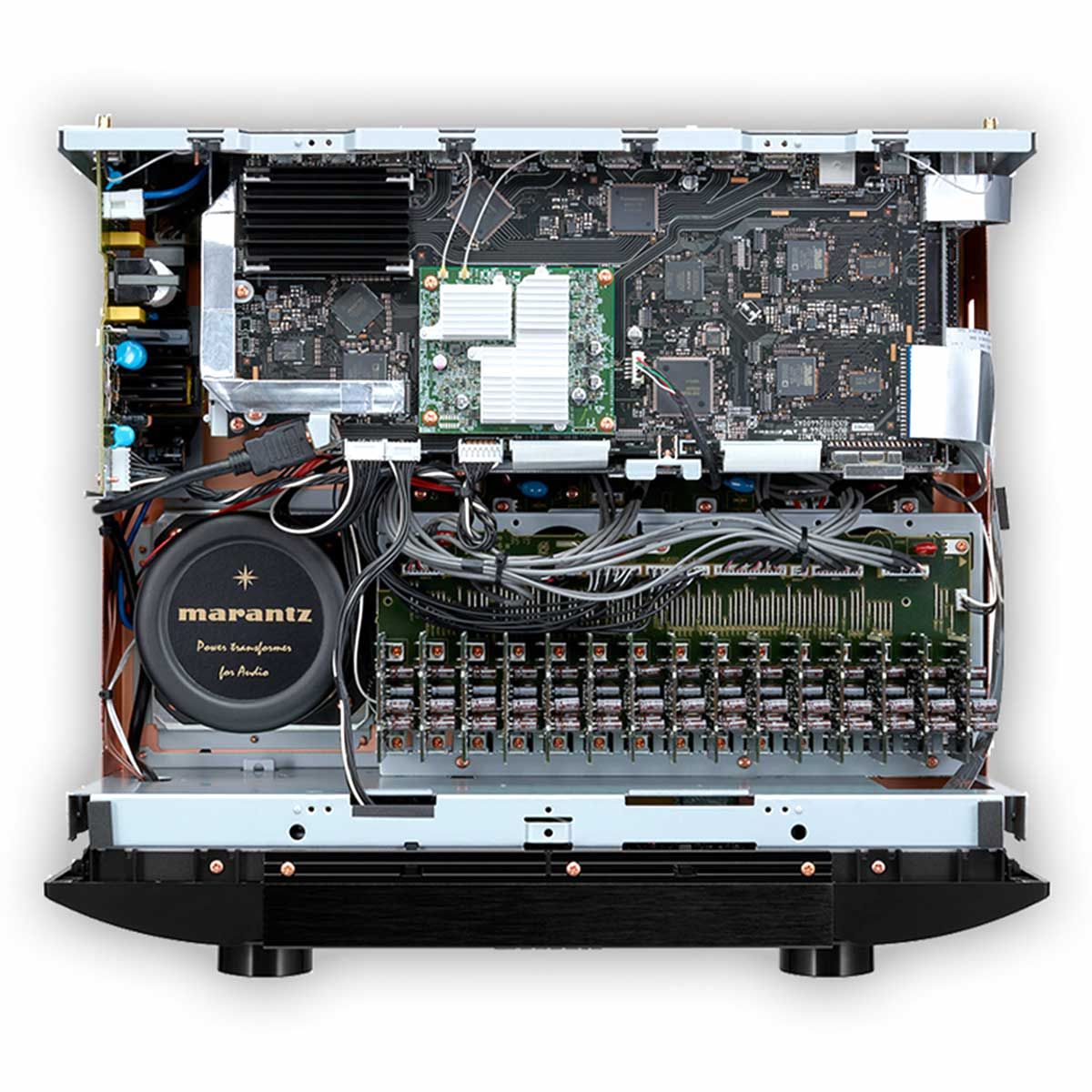 Marantz AV8805A 13.2 8K AV Preamplifier, top view of internal components