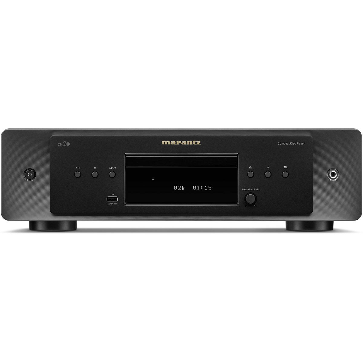 Marantz CD60 CD Player - Black - front view