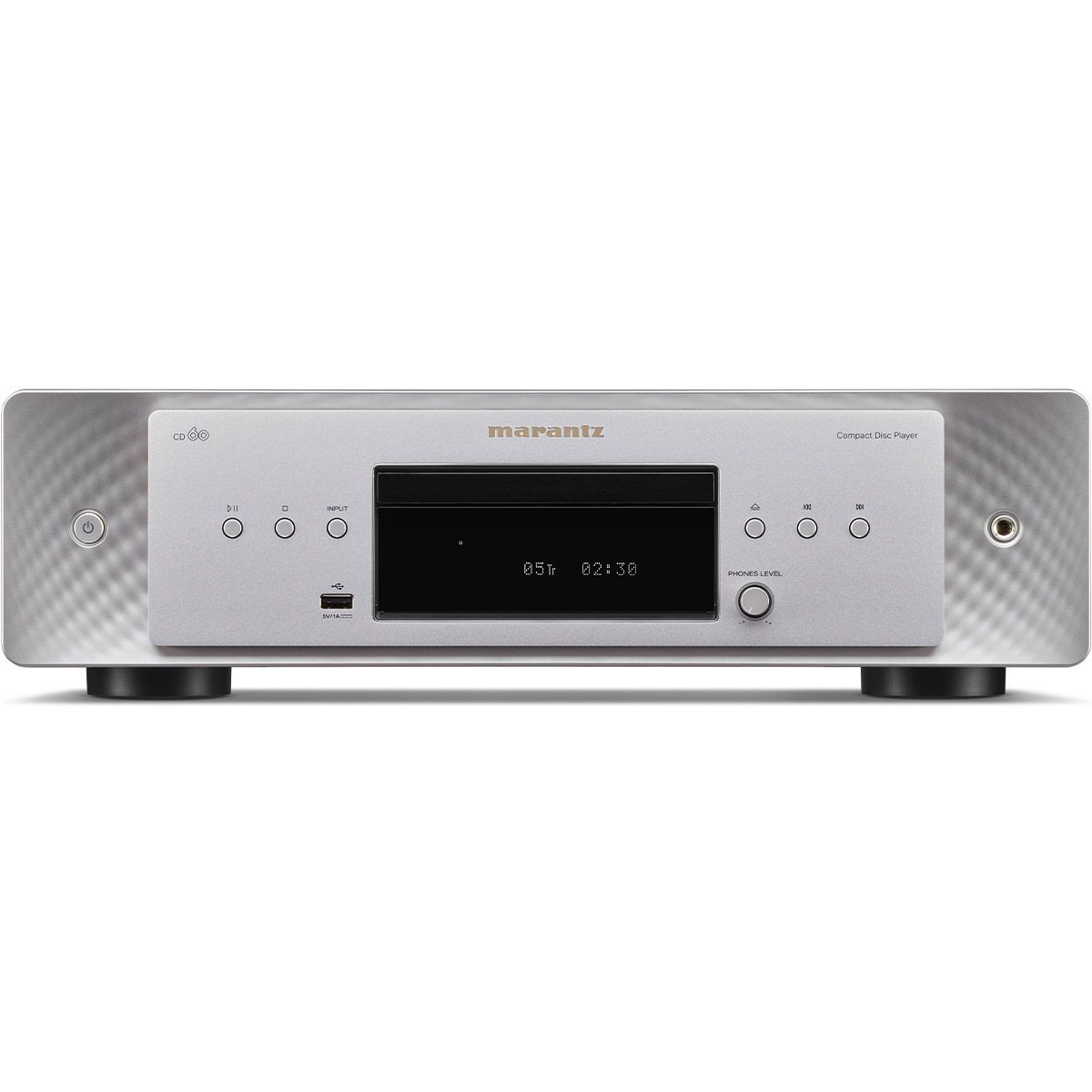 Marantz CD60 CD Player - Silver - front view