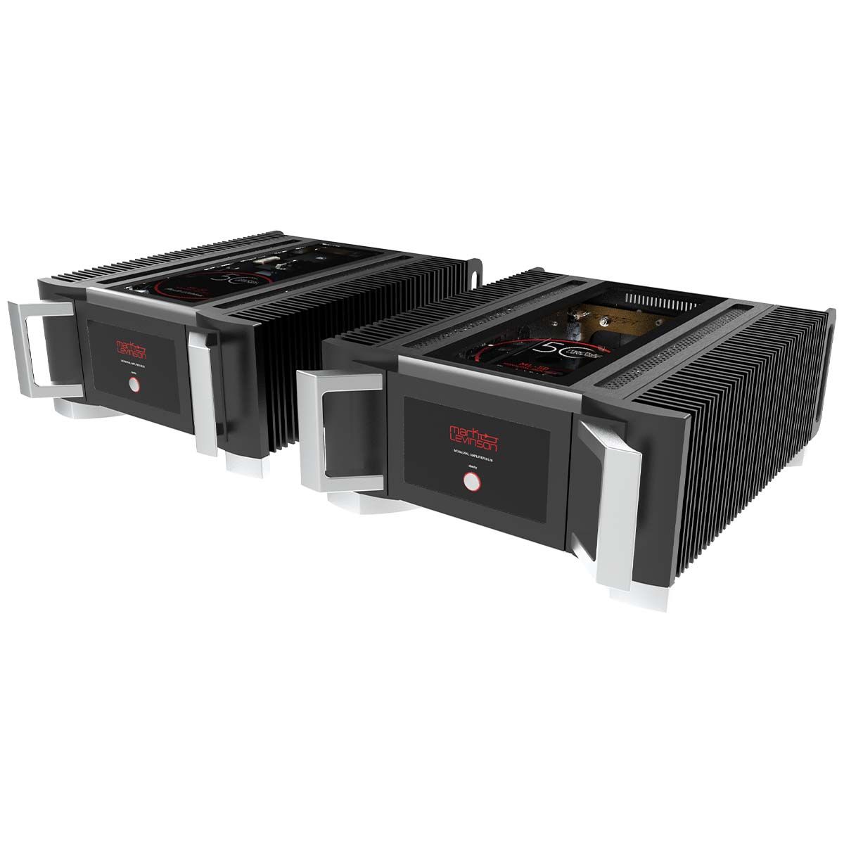 Mark Levinson ML-50 50th Anniversary Limited Edition Monaural Amplifier - Pair - angled top view of pair