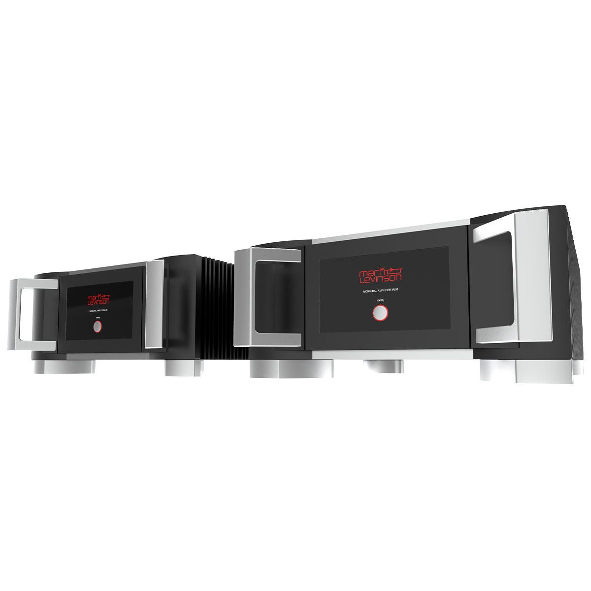 Mark Levinson ML-50 50th Anniversary Limited Edition Monaural Amplifier - Pair - angled front view of pair