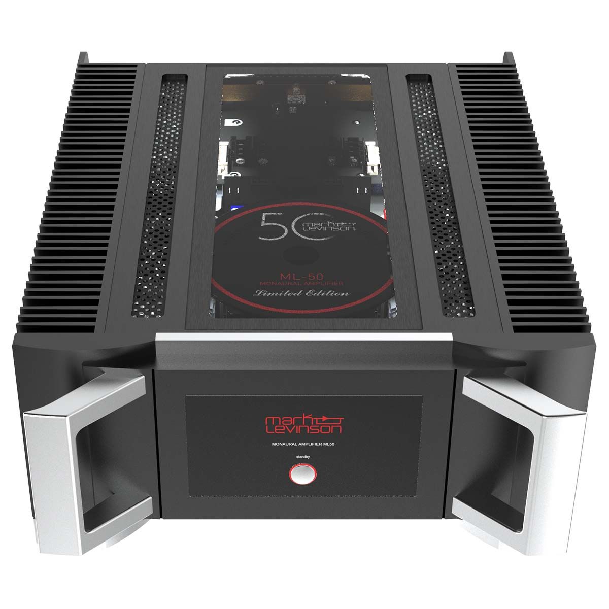 Mark Levinson ML-50 50th Anniversary Limited Edition Monaural Amplifier - Pair - top view of single