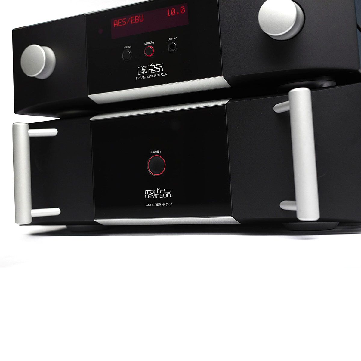 Mark Levinson No. 5206 Preamp, stacked with No. 5302 Amplifier