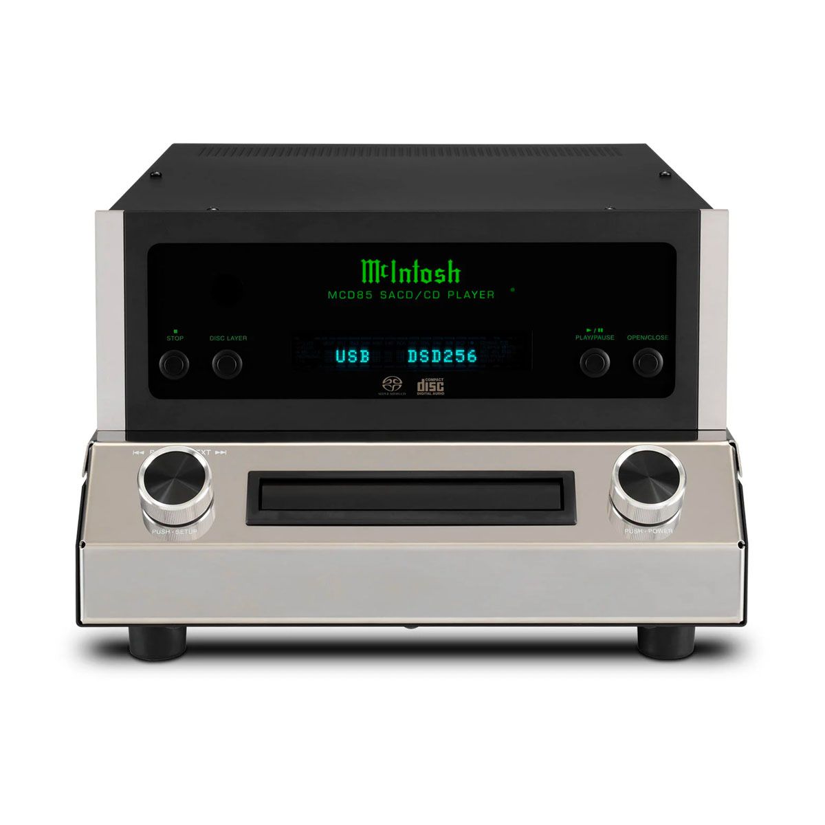 McIntosh MCD85 2-Channel SACD/CD Player front view